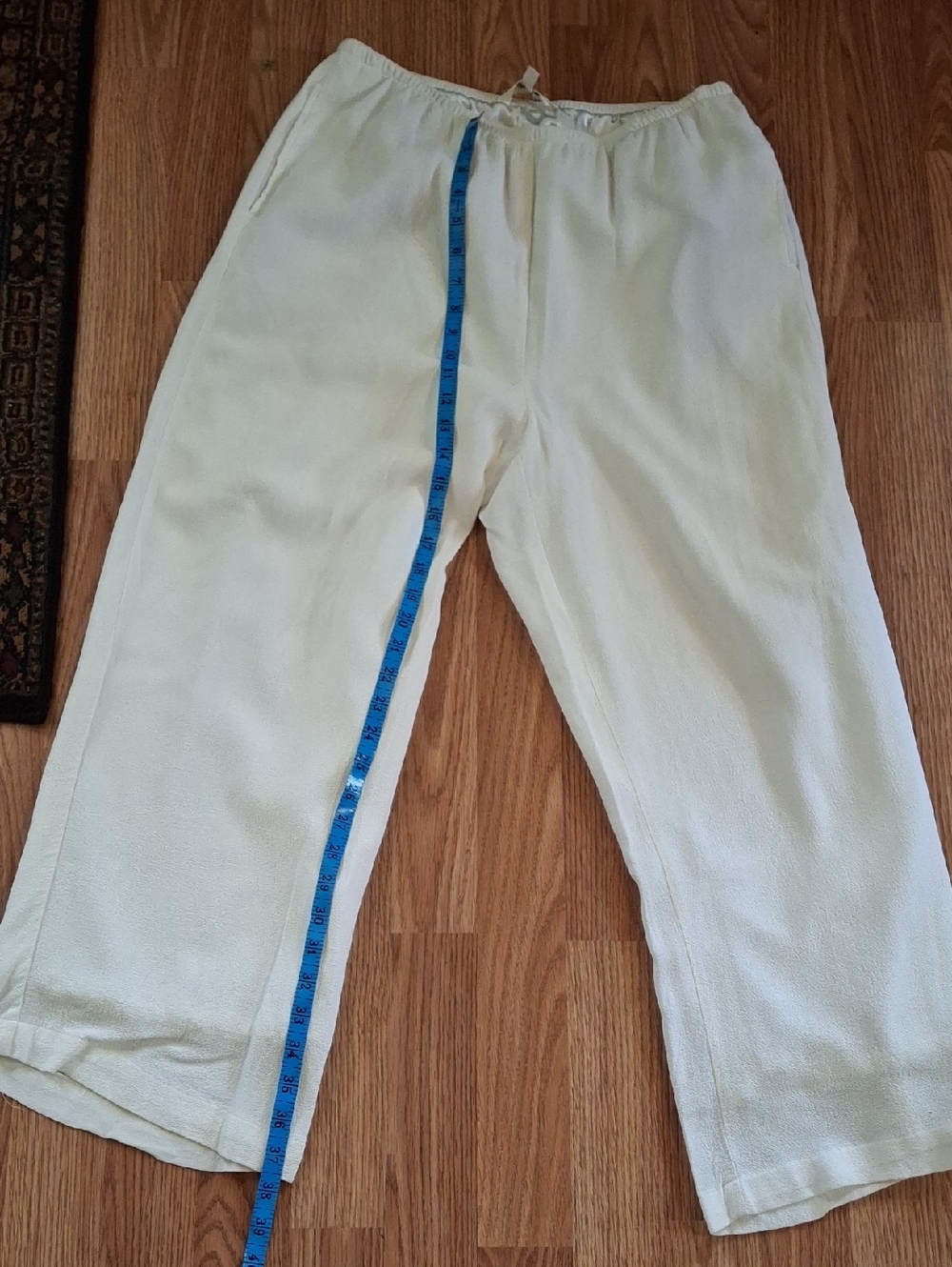 TravelSmith Cream Pull-On Casual Pants (Mis370)